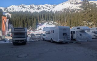 Der Bavarian Camper auf dem Wohnmobilstellplatz in Hochfügen