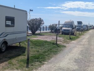 Stellplätze am Meer auf dem Platz Fusina